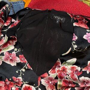 1. State Black Floral Dress
